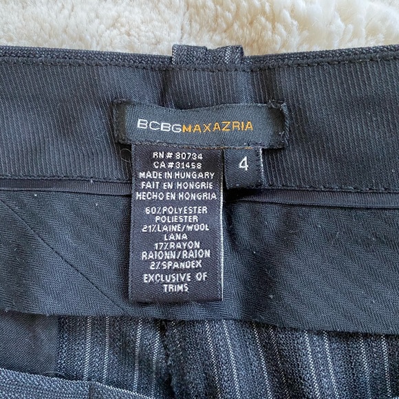 Gorgeous BCBG dress pant w/ double tuxedo stripe - Picture 15 of 16